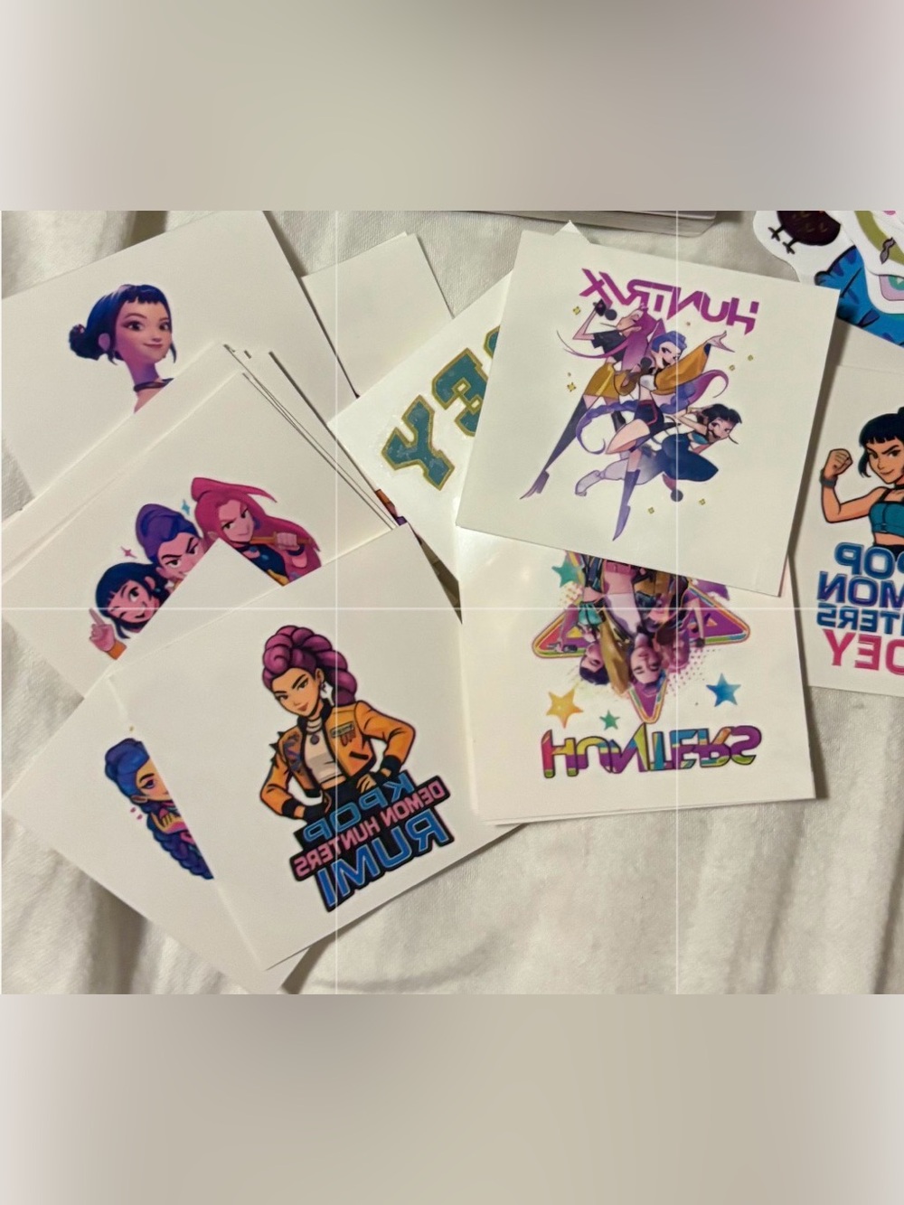 New! K-Pop Demon Hunters 25 Temporary Tattoos